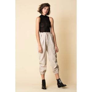 Ulla Johnson Edris Pant Cargo Pant Jogger Zip Ankle Pant in Neutral Size 4